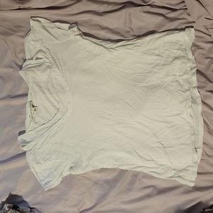 Banana republic s short cap sleeve tee shirt tank combo double layer plain white